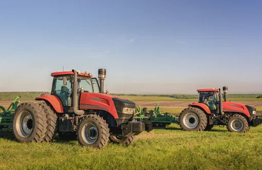 Farm manager tracking tractor fleet status