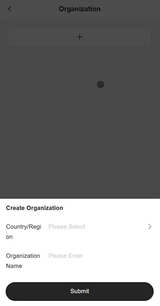FieldFusion create organization screen